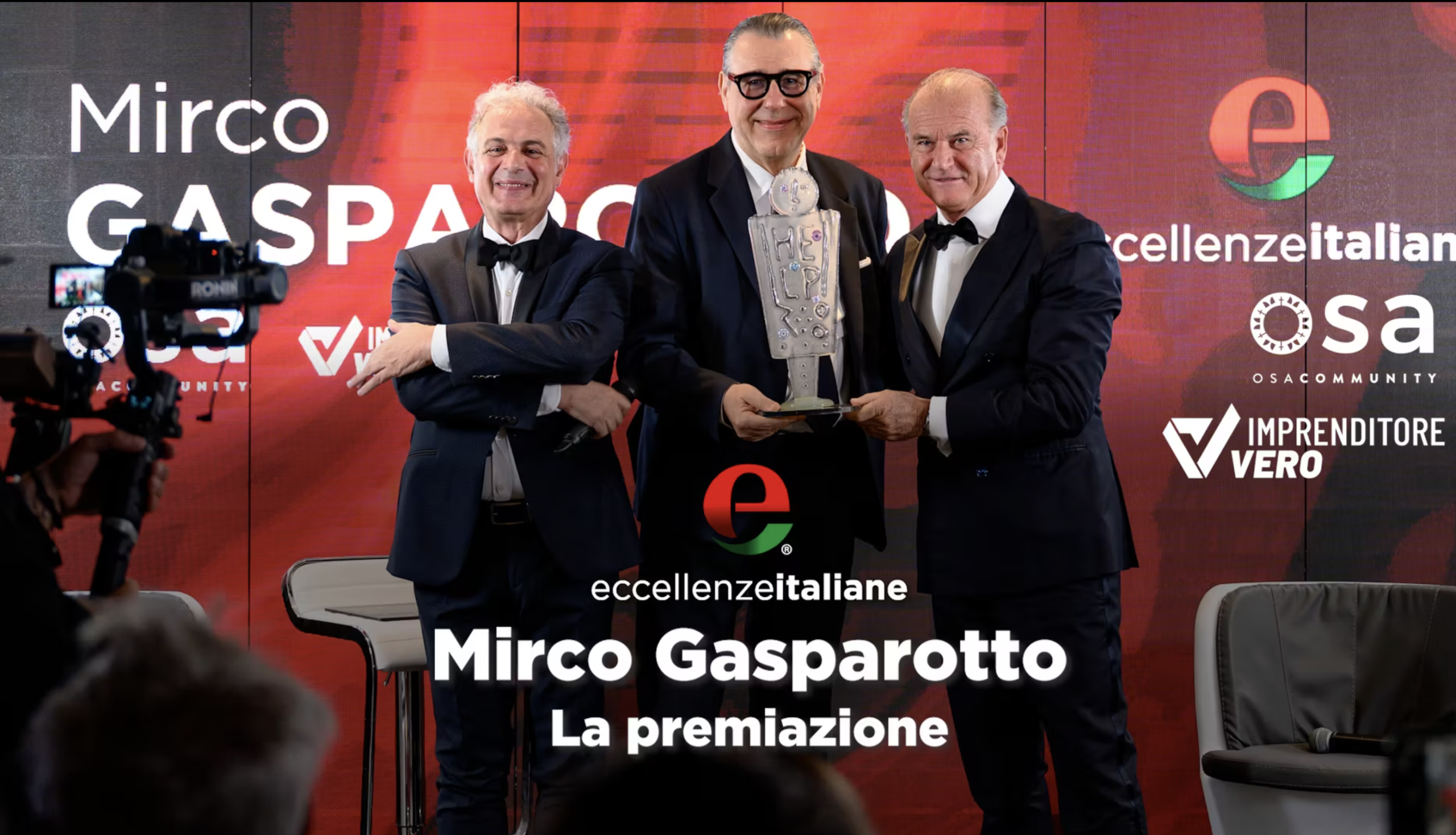 Mirco Gasparotto - La premiazione al Galà delle Eccellenze Italiane