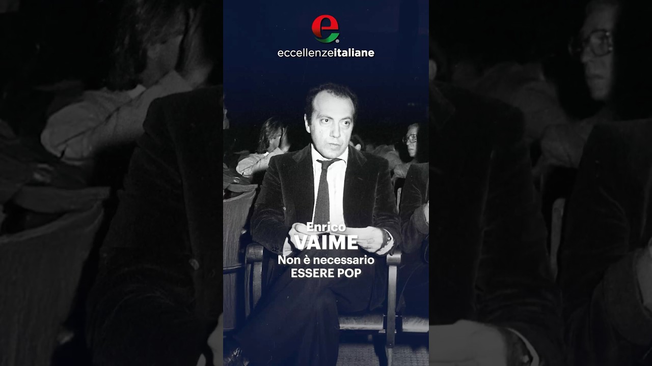 Enrico Vaime: Non è necessario essere pop | Eccellenze Italiane TV
